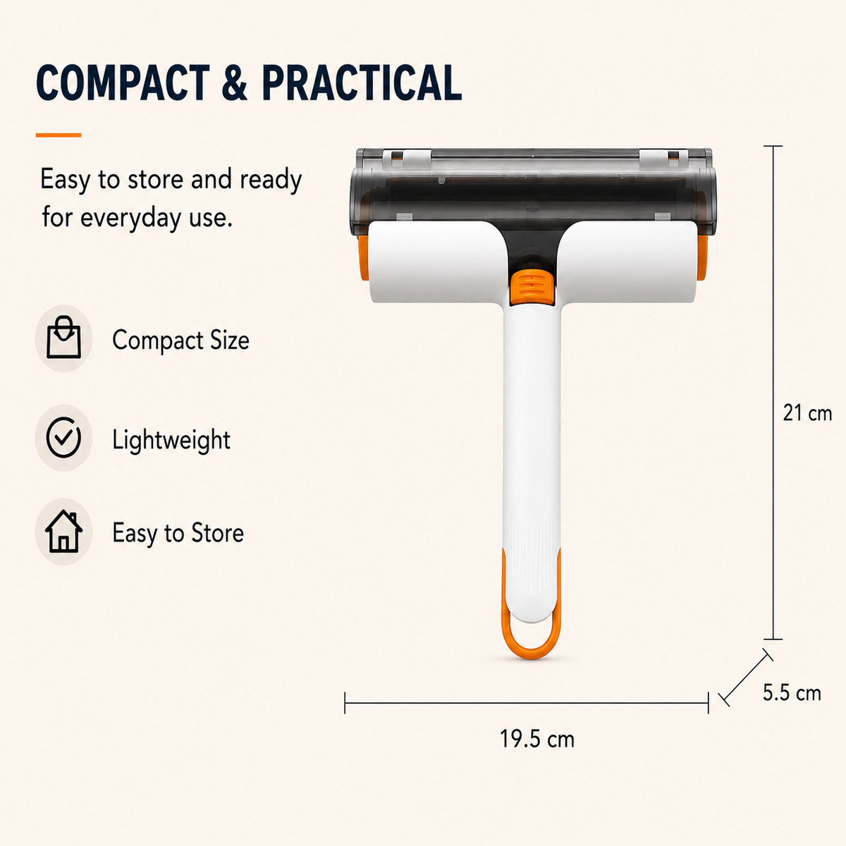 2-in-1 Reusable Pet Hair Remover